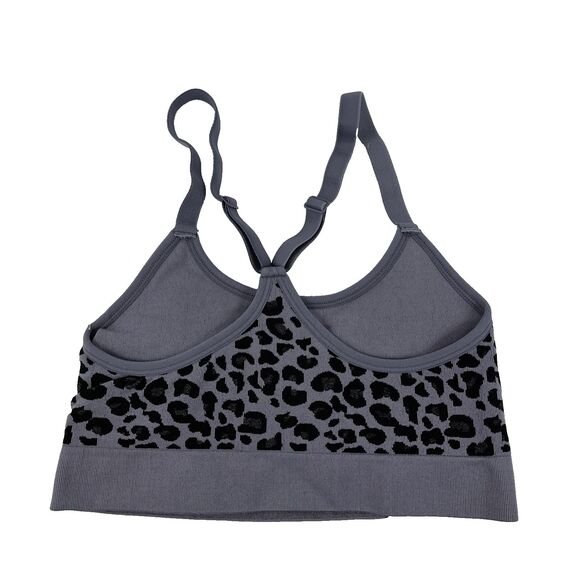 New Women’s New Balance Strata Black Leopard Print Sports Bra Sz M NWT M Impact - Picture 3 of 6